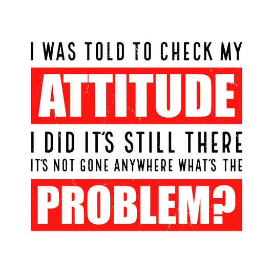 I Was Told to Check My Attitude